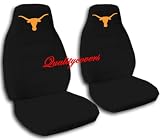 Black seat covers with a "Texas Longhorn" for a 2004-2005 Ford Ranger. 60/40 seats, arm rests included.