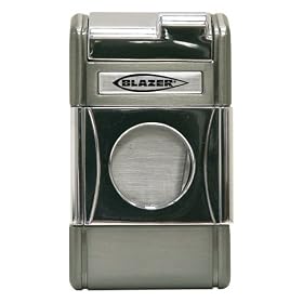Blazer Optimus Lighter with Magnetic Cigar Cutter - Gun Metal
