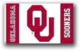 NCAA Oklahoma Sooners 3-by-5 Foot Flag Logo with White Background with Grommets