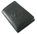 US Marines Black Cowhide Leather Trifold Wallet