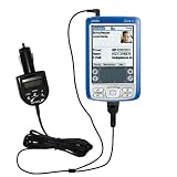 2nd Generation Audio FM Transmitter plus integrated Car Charger for the Palm palm Zire 72 with Gomadic TipExchange Technology