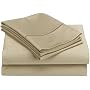 Renaissance Collection 600-Thread-Count Cotton Sateen Queen Sheet Set, Stone