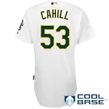 Oakland Athletics Authentic Trevor Cahill Home Cool Base Jersey