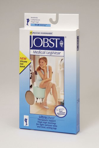 Jobst Ultrasheer Thigh Highs 15-20 mmHg w/ Lace Silicone Top Band