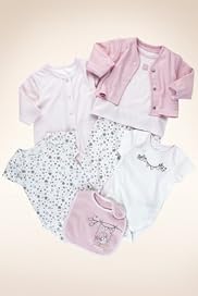 7 Piece Petit Bebe Pure Cotton Assorted Starter Set [T78-8232P-Z]