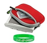 Neoprene Sleeve Case (Red) for Garmin nüvi 250 3.5-Inch