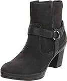 Clarks Women's Gallery Ink Boot,Black Nubuck,6 M US