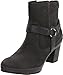 Clarks Women's Gallery Ink Boot,Black Nubuck,6 M US