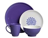 Waechtersbach Freestyle Tropical Burst Blueberry 16-Piece Dinnerware Set, Service for 4