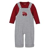 Newborn Boys' Cherokee��� Train Overall Set - Grey 6M