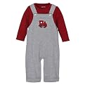 Newborn Boys' Cherokee&reg; Train Overall Set - Grey