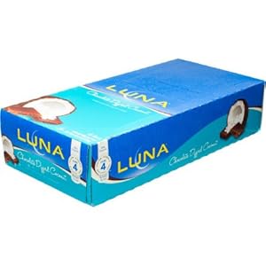 Clifbar Luna Bar - 15 Pack Chocolate Dipped Coconut Chocolate Dipped Coconut, 15 Pack