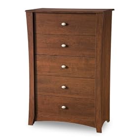South Shore Furniture Jumper Collection 5-Drawer Chest, Classic Cherry