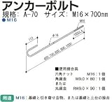 Z(ゼット) ZアンカーボルトM16 規格: A-70 416-0070(10本)