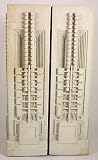Frank Lloyd Wright Architect Hollyhock Concrete Bookends Book Ends