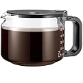 Universal Replacement 10-cup Glass Eurostyle Carafe - Black