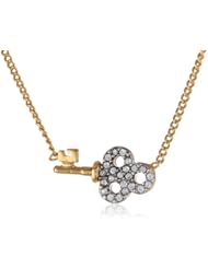 Juicy Couture "Charm Minis" Pave Key Necklace, 16"+1" Extender