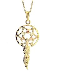 Gorgeous! Black Hills Gold Yellow-gold Dream catcher pendant-necklaces