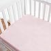 TillYou 100% Combed Cotton Sateen 2 Pack Crib Sheet Pink & White