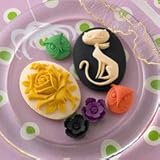 Once Upon A Halloween Silhouettes Non-Adhesive Accents 6/Pkg-Cameos/Owls/Flowers