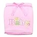 SpaSilk Baby-Girls Newborn Push 2-Ply Extra Thick Plush Blanket, Pink 