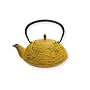 Old Dutch 34-Ounce Cast-Iron Prosperity Teapot, Mustard