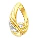 14K Two-Tone Gold Diamond Pendant/Slide - 0.25 Ct. (ALSO AVAILABLE WITH GEMSTONES)