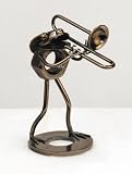 Nuts & Bolts Frog Figurine with Trombone