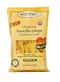Salba Smart Organic Yellow Corn Tortilla Chips, 8 Ounce Bags (Pack of 12)