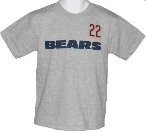 Youth Chicago Bears Grey Matt Forte #22 Name & Number Short Sleeve T-Shirt - L 14-16