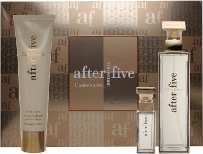 5th Ave After Five by Elizabeth Arden for Women 3 Piece Set Includes: 2.5 oz Eau de Parfum Spray + 0.33 oz Eau de Parfum Spray + 3.3 oz Moisturizing Body Lotion