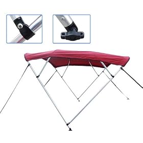 New Blue Vortex Pontoon Deck Boat 4 Bow Bimini Top 8' Long, 79-84 Wide, 54 High, Complete Kit, Frame, Canopy, and Hardware, Off Season... by