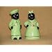 Black Americana Aunt Jemima Uncle Mose Salt + Pepper Shakers