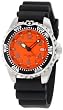 Momentum Men's 1M-DV00O1B M1 Orange Dial Black Rubber Dive Watch