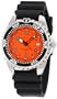 Momentum Men's 1M-DV00O1B M1 Orange Dial Black Rubber Dive Watch