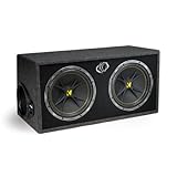Kicker Comp 07DC124 4-Ohm 2 Subwoofers In Vent Box