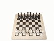 15" x 15" Beige Cream Marble & Black Marble Chess Set Comes in Free Gift Box