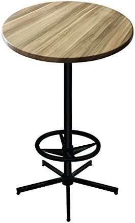Holland Outdoor OD214B4230RNat 42" Tall Indoor/Outdoor All-Season Pub Table with 30" Round Top, Natural