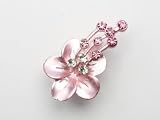 Hawaiian Hibiscus - Baby Girl & Toddler Hair Clip - Pink