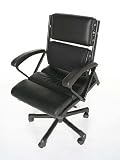 Modern Black Steel Frame Leather/Fabric Office Chair