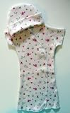 Pink with Pink Flowers Gown Set (Four preemie and newborn sizes)