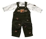 Good Lad Newborn Boy Olive Corduroy Overall Set