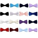 Boys Satin Bow Ties in Clip-On and Banded Style