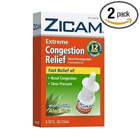 Zicam No Drip Liquid Nasal Gel with Soothing Aloe Vera, Extreme Congestion Relief, 0.5-Ounce (15 ml) (Pack of 2)
