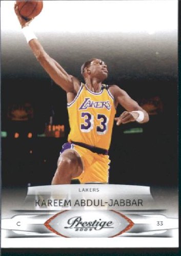 2009 /10 Panini Prestige Basketball Card # 111 Kareem Abdul-Jabbar Los Angeles Lakers Mint Condition- Shipped In Protective Screwdown Display Case!