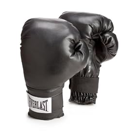 Everlast Train Advanced Wristwrap Boxing Gloves (Black, 14-Ounce) by