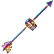 Arrow and Skull Rainbow Anodized Titanium Industrial Project Bar 32mm