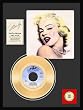 Marilyn Monroe "Heat Wave" framed gold record