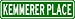 KEMMERER PLACE Sign - Personalized Last Name Sign - Aluminum - 6 x 24 Inches