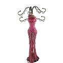 Pink Doll Jewelry Stand Tassel Beaded 11 Inches